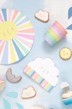 Regenboog, wolkje en zon - Feestbox